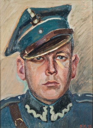 Stanisław KAMOCKI, XX w. (1875-1944), Portret porucznika Stanisława GIEROWSKIEGO, ur. 2.02. 1897 r.