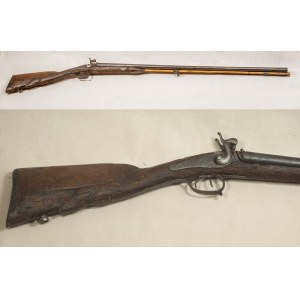 POLISH RUSSELLING WORKSHOP, 19th century, Black-barreled cap-shotgun, pre-1865