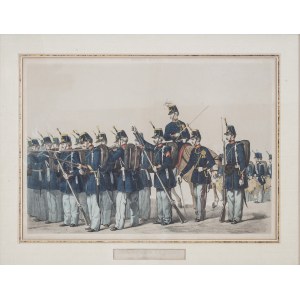 C. PAYEN, 19. Jahrhundert Frankreich, Kompanie der voltaischen Infanterie der Linie, um 1835.