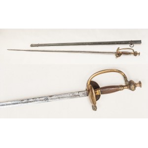 PRUSY, 1. polovica 19. storočia, meč dôstojníka pechoty