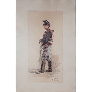 Maurice de VANCORBEI ROMBERG (1862-1944), Regimentstrompeter, 1897.