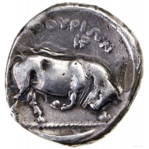Stater, ok. 400-350 pne; Aw: Atena ze Skyllą na hełmie,...