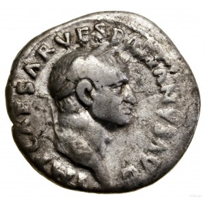 Denar typu “Judaea Capta”, 69-70, Rzym; Aw: Głowa cesar...