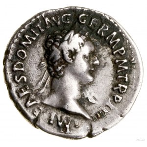 Denar, 93-94, Rzym; Aw: Popiersie cesarza w wieńcu laur...