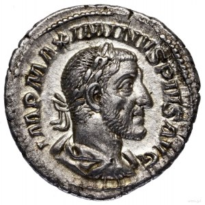 Denar, 235-236, Rzym; Aw: Popiersie cesarza w wieńcu la...