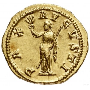 Aureus, 238-239, Rzym; Aw: Popiersie cesarza w wieńcu l...