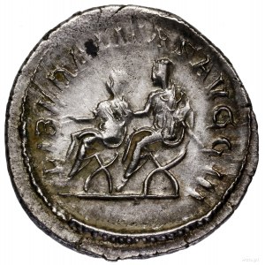 Antoninian, 247-249, Rzym; Aw: Popiersie cesarza w koro...