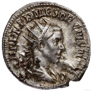 Antoninian, 250-251, Rzym; Aw: Popiersie cezara w koron...