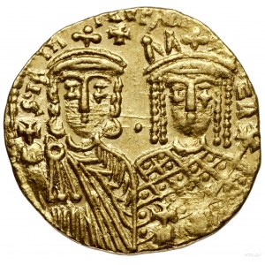 Solidus, 787-790, Konstantynopol; Aw: Popiersia Konstan...