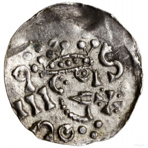 Denar, bez daty (1009-1024), Salzburg; Aw: Popiersie wł...
