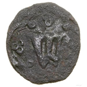 Puło ruskie, bez daty (1372-1376), Lwów; Aw: Litera W, ...