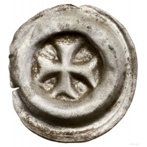 Brakteat, ok. 1416-1460; Krzyż grecki o ramionach rozsz...