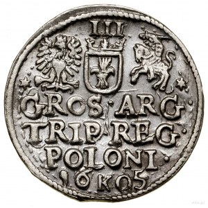 Trojak, 1605, Kraków; Iger K.05.1.a (R1), Kop. 1208 (R1...