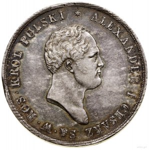 10 złotych, 1822 IB, Warszawa; Aw: Głowa cara w prawo i...