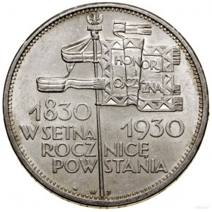 5 złotych, 1930, Warszawa; „Sztandar” - 100-lecie Powst...