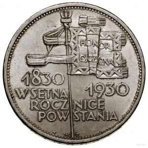 5 złotych, 1930, Warszawa; „Sztandar” - 100-lecie Powst...