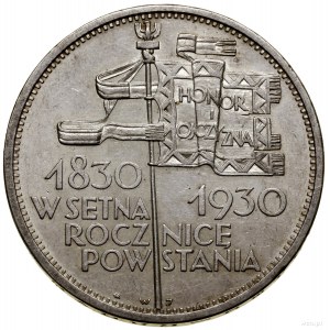5 złotych, 1930, Warszawa; „Sztandar” - 100-lecie Powst...