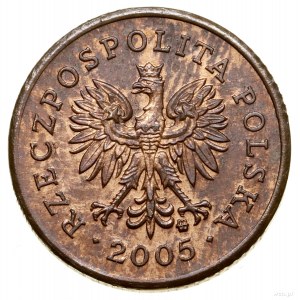 10 groszy, 2005, Warszawa; Parchimowicz P704d; miedź, 2...