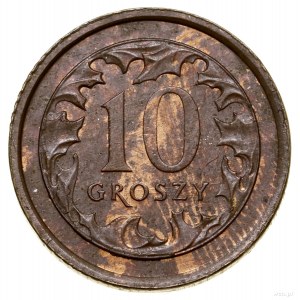 10 groszy, 2005, Warszawa; Parchimowicz P704d; miedź, 2...