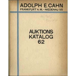 Katalog aukcyjny Adolph E. Cahn „Rheinische Sammlung vo...