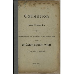 Katalog aukcyjny Brüder Egger „Collection des Herrn Gra...