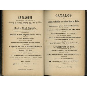 Katalog aukcyjny L.&L. Hamburger „Sammlung von Mittelal...
