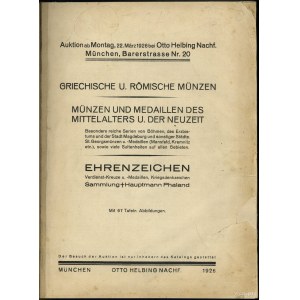 Katalog aukcyjny Otto Helbing „Griechische u. Römische ...