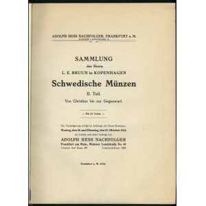 Katalog aukcyjny Adolph Hess Nachfolger „Sammlung L. E....