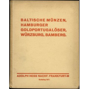 Katalog aukcyjny Adolph Hess Nachf. „Baltische Münzen, ...