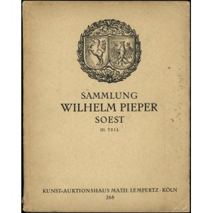 Katalog aukcyjny Math. Lempertz „Sammlung Wilhelm Piepe...