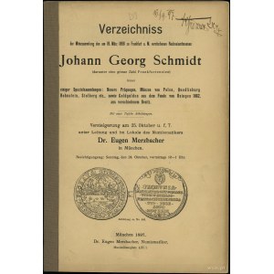 Katalog aukcyjny Dr. Eugen Merzbacher „Münzsammlung des...