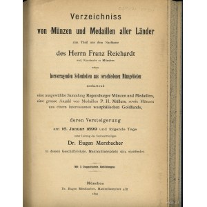 Katalog aukcyjny Dr. Eugen Merzbacher „Verzeichniss von...