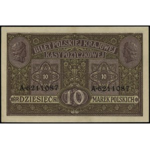 10 marek polskich, 9.12.1916; z napisem „Generał” i „bi...