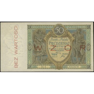 50 złotych, 28.08.1925; seria A, numeracja 0245678, cze...