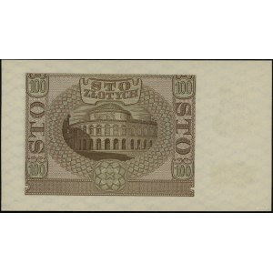 100 złotych, 1.03.1940; seria B, numeracja 0607863, fał...