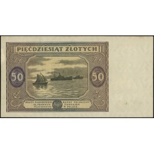 50 złotych, 15.05.1946; seria K, numeracja 5868733; Luc...