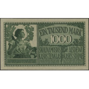 1.000 marek, 4.04.1918; seria A, numeracja 543735, z cz...