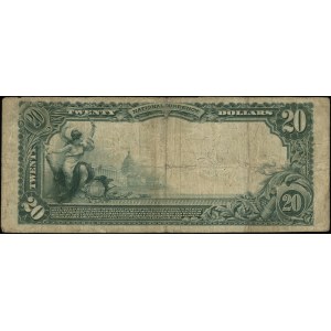 20 dolarów, 20.05.1910; seria 6086 (4507), niebieska pi...