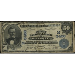 50 dolarów, 19.02.1906; seria A673559 / 3481 (M 3456), ...