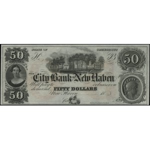 Blankiet banknotu 50 dolarów, 18.. (lata 60. XIX wieku)...