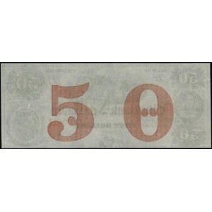 Blankiet banknotu 50 dolarów, 18.. (lata 60. XIX wieku)...