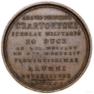 Medal pamiątkowy, 1824, Warszawa, projektu Karola Emanu...