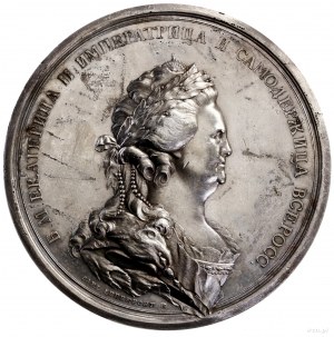 Medal upamiętniający I i II rozbiór Polski, 1793, Peter...