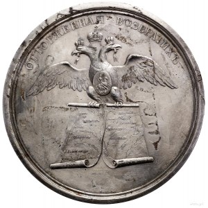 Medal upamiętniający I i II rozbiór Polski, 1793, Peter...