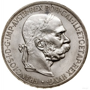 5 koron, 1900, Wiedeń; Herinek 769, KM 2807; pomimo pun...