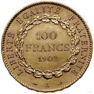 100 franków, 1902 A, Paryż; Geniusz piszący Konstytucję...