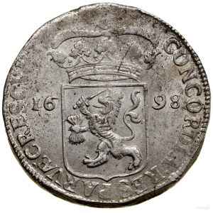 Talar (Zilveren dukaat), 1698, Deventer; Aw: Rycerz sto...