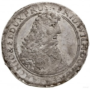Ort, 1662, Królewiec; końcówka legendy awersu PRUS, z l...