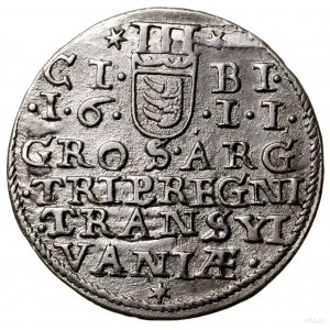 Trojak, 1611; gwiazda na końcu legendy awersu; Hess 493...
