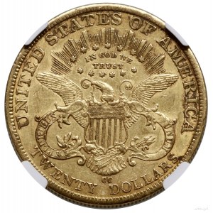 20 dolarów, 1884 CC, Carson City; typ Liberty Head, z m...